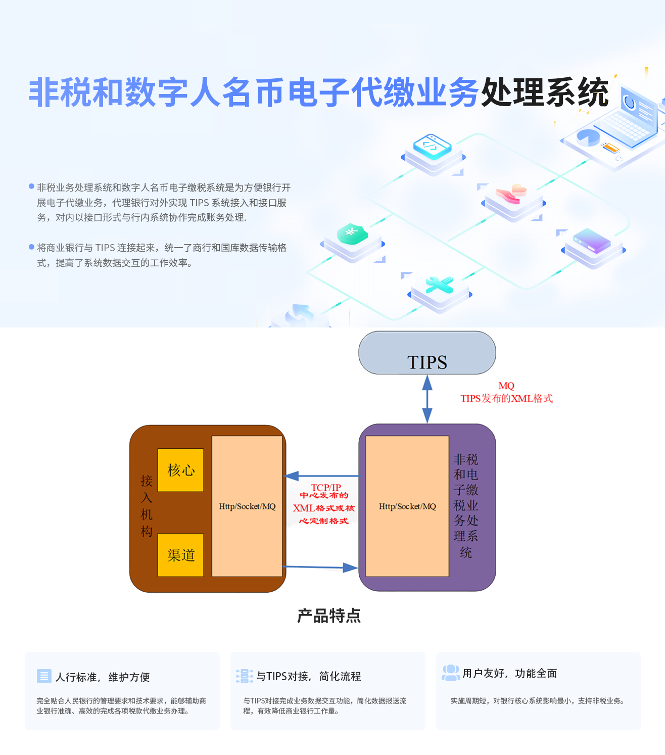非稅和(hé / huò)數字人(rén)名币電子(zǐ)代繳業務處理系統